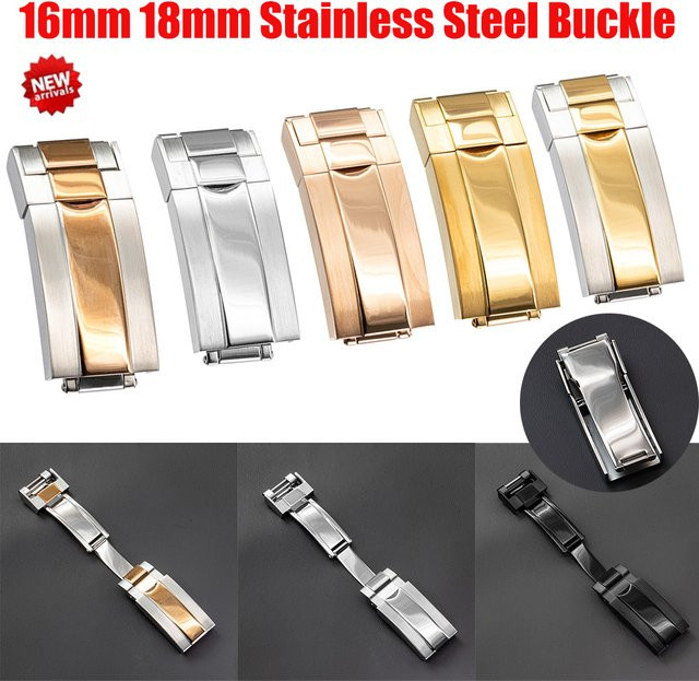 CHIICSMART Uhrenarmband-Schnalle Edelstahl, Silber, Glidelock-Verschluss - Bild 1