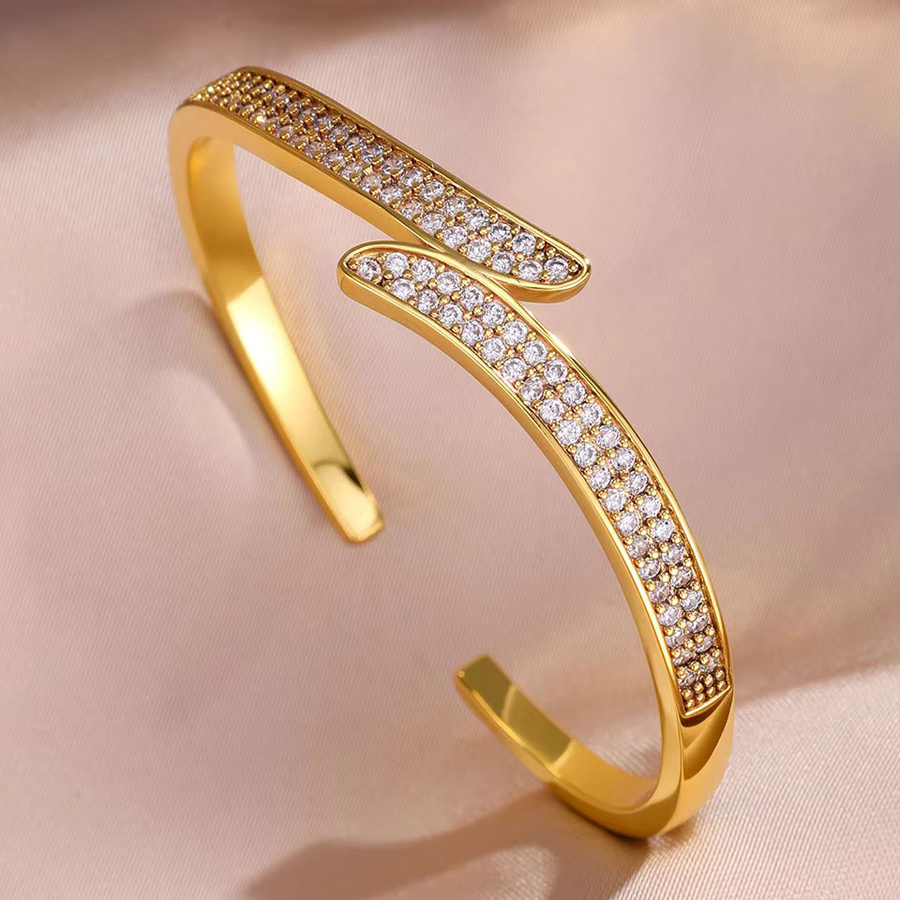 ZAKOL Armband, 18 Karat vergoldet, Zirkon, Damen - Bild 3