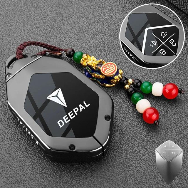 Premium Zinklegierung Schlüsselhülle für Changan Deepal Sl03 S05 L07 S07 G318 S7 in Grau - Bild 1