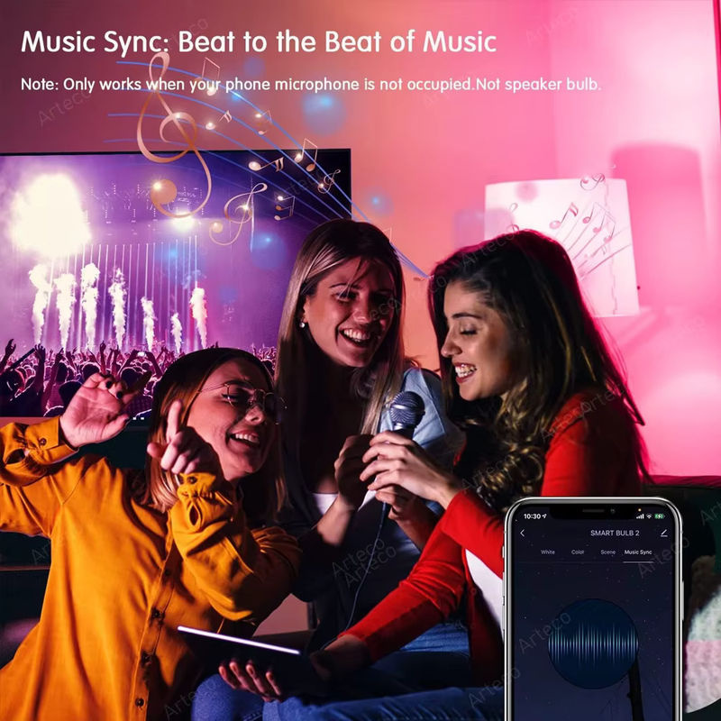 Tuya Smart LED Glühbirne E27 RGBWW mit WLAN und ZigBee, 15W, Multicolour, kompatibel mit Alexa und Google Assistant - Bild 3