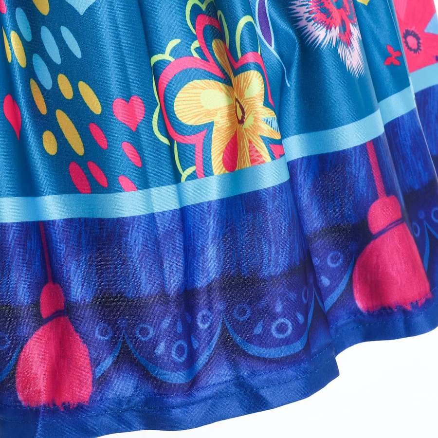 MESOQ Encanto Mirabel Kleid mit Tasche, Prinzessin, Rollenspiel Kleid - Bild 3