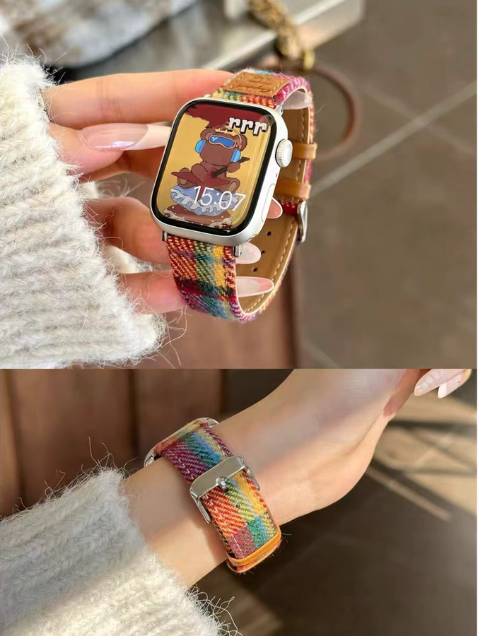 iwujiao Uhrenarmband Leder, Bunt, Damen - Bild 2