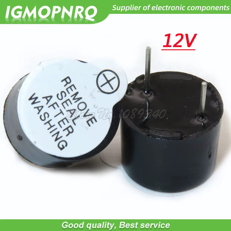 100 Stück Aktive Magnetische Summer igmopnrq, Kontinuierlicher Piepton, Schwarz, B/T/H: 1,2 x 0,95 x 0,5 cm - Bild 2