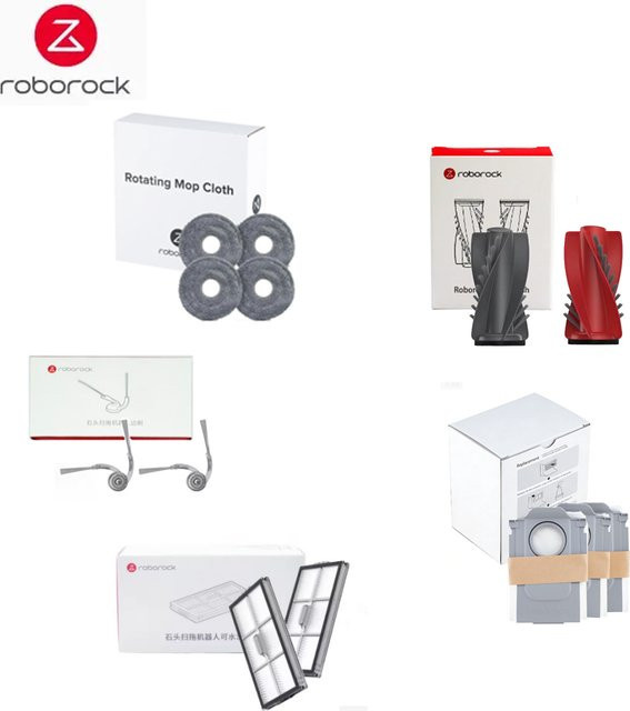 Roborock QX Revo Ultra Zubehör Set mit Waschbarem Filter, Hauptbürste, Seitenbürste, Mopp und Staubbeuteln für deinen Roboterstaubsauger - Bild 1