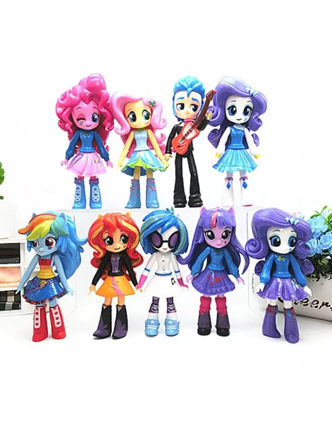 Bandai My Little Pony Q-Version Kawaii Actionfigur, 9-teiliges Set - Bild 3
