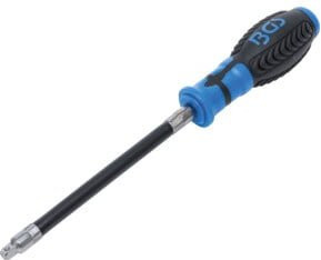 BGS Schraubendreher mit flexiblem Rundgriff 7825, Außenvierkant 6,3 mm (1/4 Zoll), Blau - Bild 1