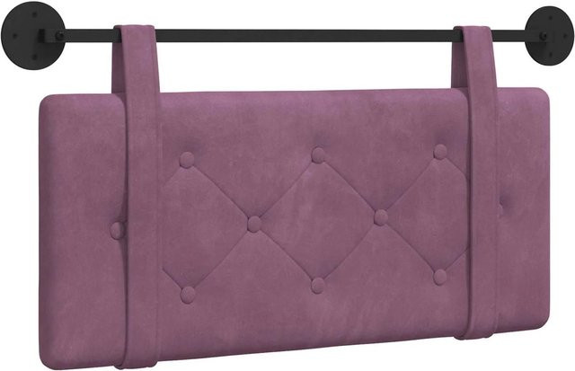 vidaXL Wandmontiertes Polsterpaneel aus Samt in Lila, B/H/T: 100 x 55 x 5 cm - Bild 1