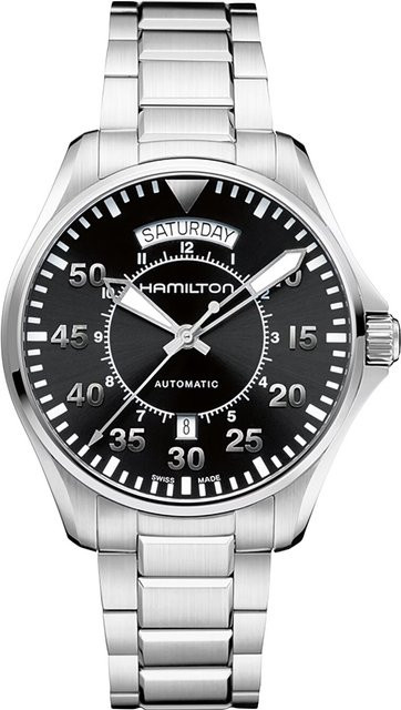 Hamilton Herrenuhr Khaki Aviation Pilot Day Date, Automatik, Edelstahl, 42 mm - Bild 1