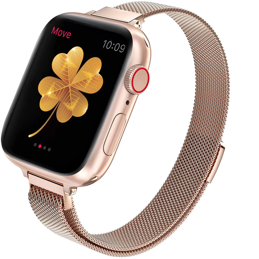 Armband für Apple Watch, Edelstahl, Roségold, Unisex - Bild 2