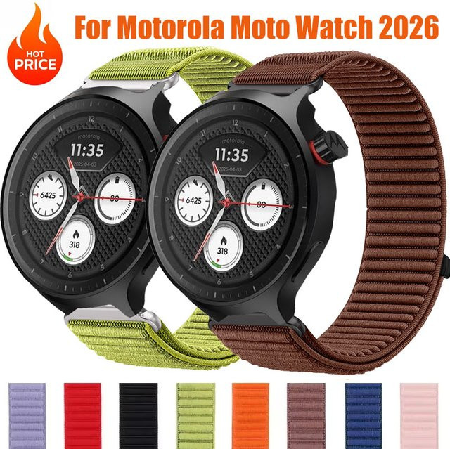 Motorola Smartwatch-Armband, Nylon, 22 mm, Unisex - Bild 1