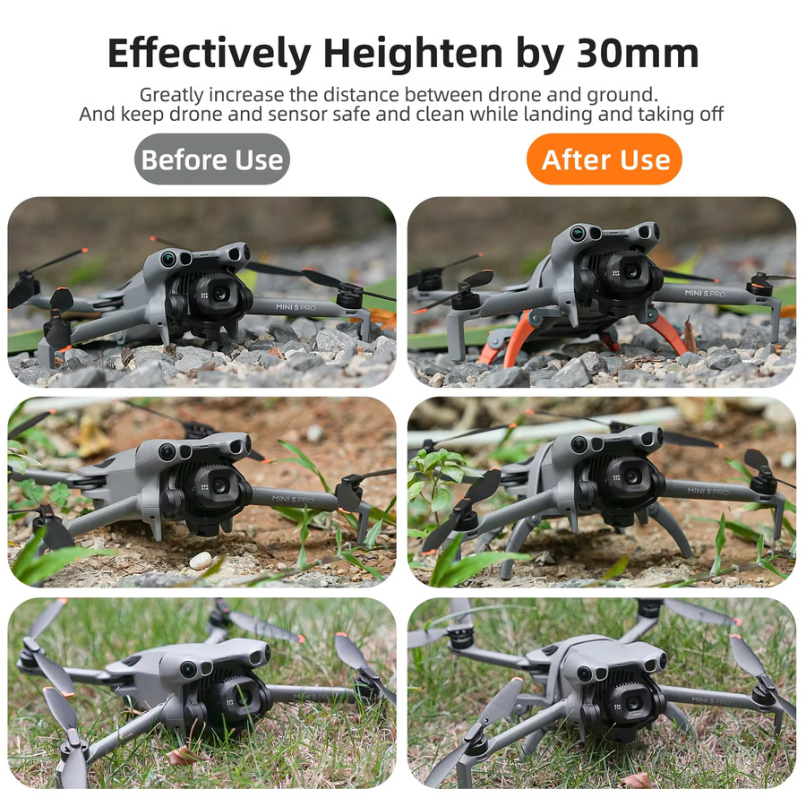 DJI Mini 5 Pro Fahrwerk mit Landungsbeinschutz und erweiterten faltbaren Füßen - Bild 3