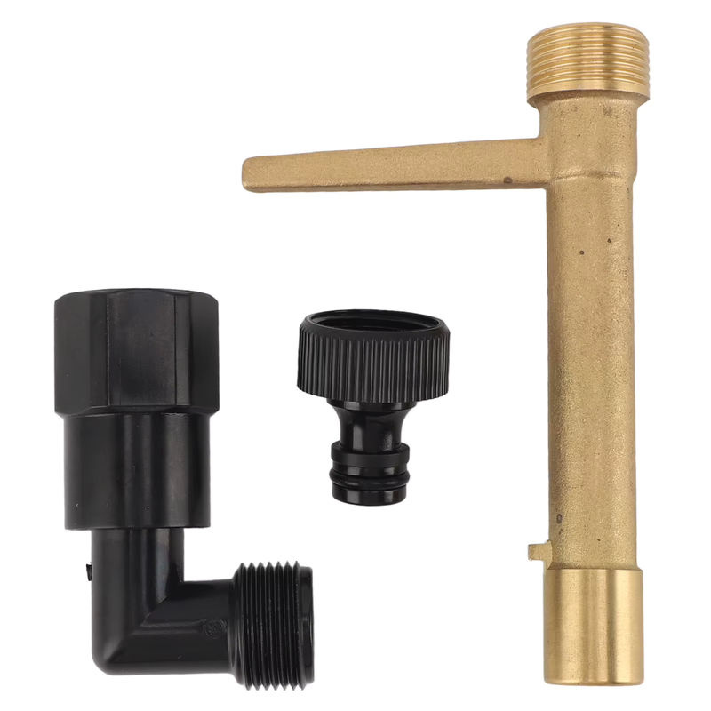 Schnellkupplungsschlüssel aus Messing für Gartenschläuche und unterirdische Bewässerung, G3/4 Zoll, Farbe: Gold - Bild 2