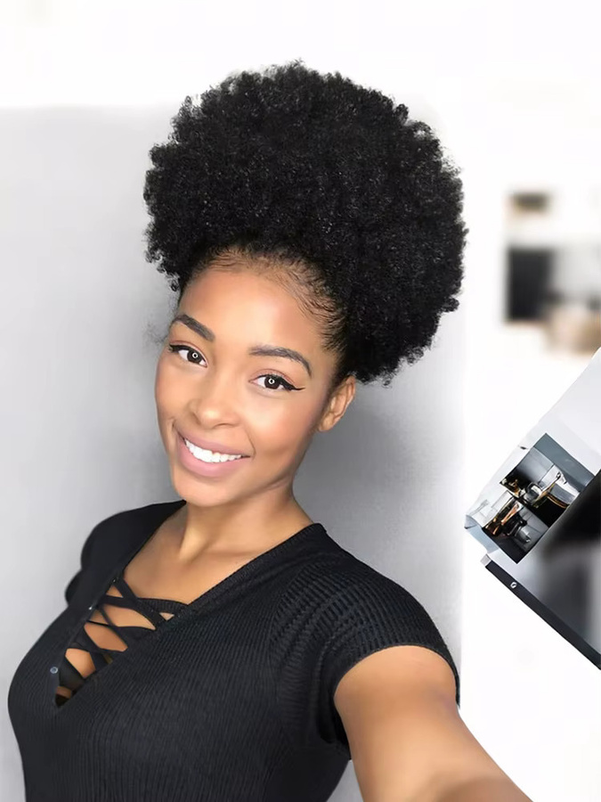 Alana beauty Afro Kinky Curly Synthetische Pferdeschwanzverlängerung, Damen - Bild 7
