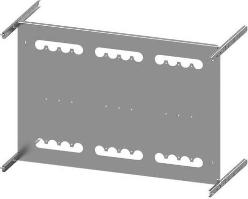 Siemens SIVACON S4 Montageplatte 3VA23 (400A), 3VA24 (630A), 4-polig, Festeinbau mit RCD, Grau - Bild 1