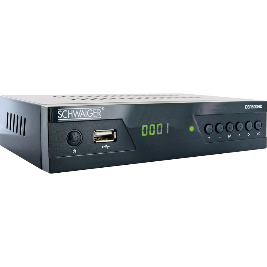 Schwaiger DSR500HD Full HD SAT-Receiver DVB-S2 mit USB und HDMI in Schwarz - Bild 4