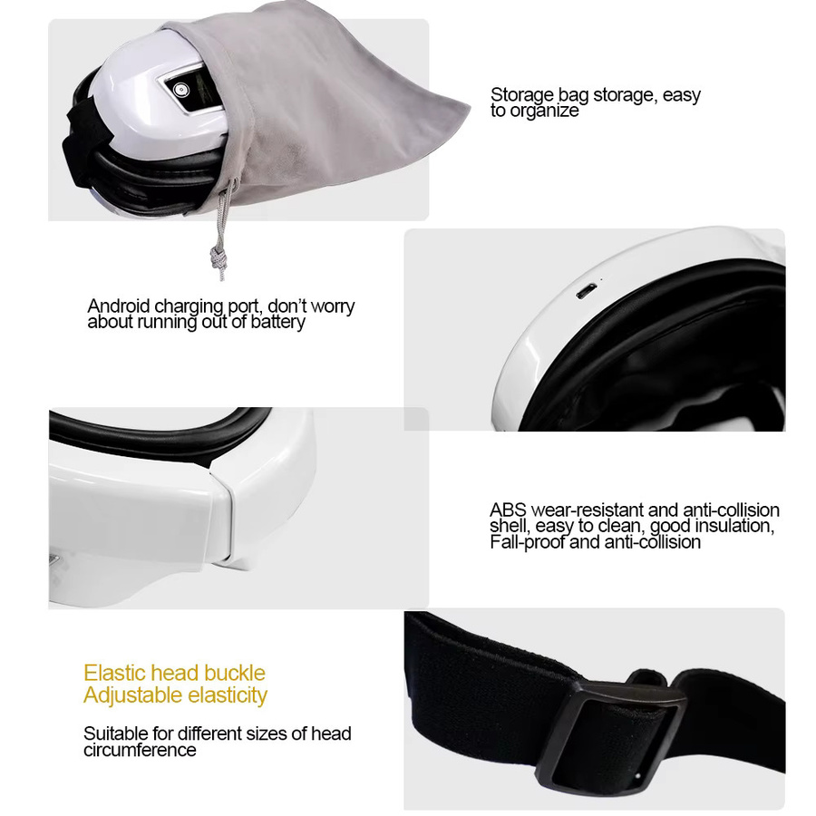 OPSLEA Augenmassagegerät mit Vibration und Luftdruck, Unisex - Bild 3