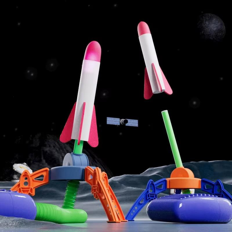 Fashnics Luft Stomp Raketenwerfer Spielzeug mit Schaumstoffraketen Set - Bild 2