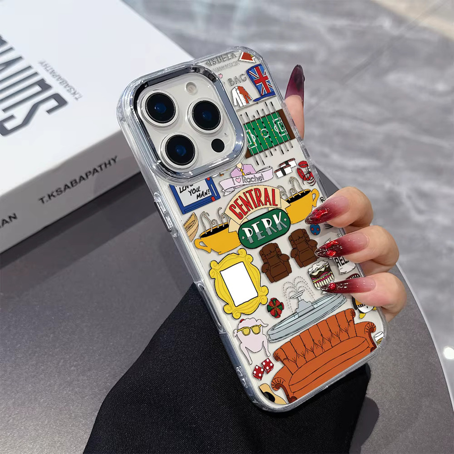 Potdemiel Friends TV Show Handyhülle Transparent Softcover für iPhone 17 16 15 14 13 12 11 Pro Max Mini Plus XR XS Max X 8 7 - Bild 2
