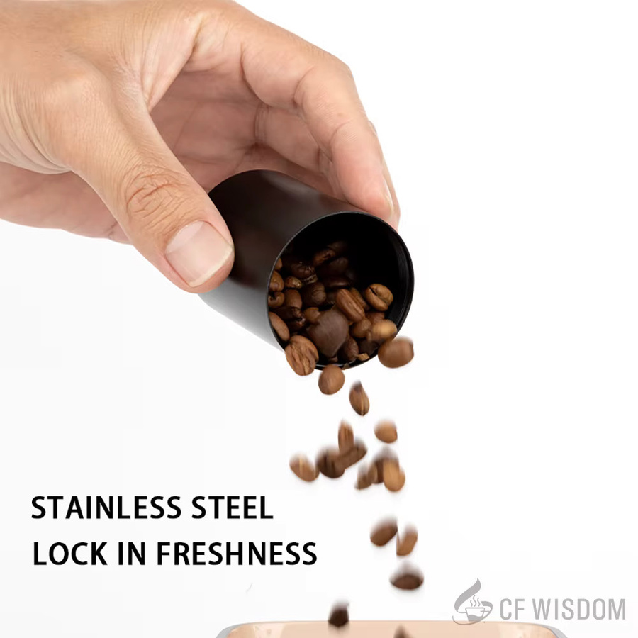 CF Wisdom Luftdichter Kaffeekanister aus Glas in Schwarz - Bild 2