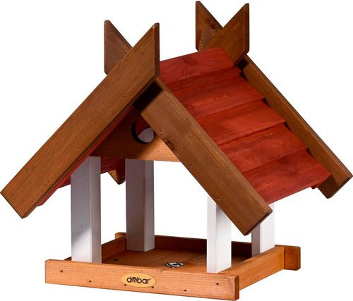DOBAR Vogelhaus Herbstfrüchte im 2er-Set zum Aufhängen, braun, B/T/H: 22,5 x 21 x 16 cm - Bild 1
