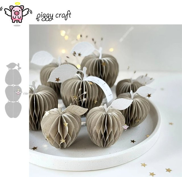 Piggy Craft Metall-Stanzform für 3D-Apfelblumen zum Basteln und für Scrapbooking in Braun - Bild 1