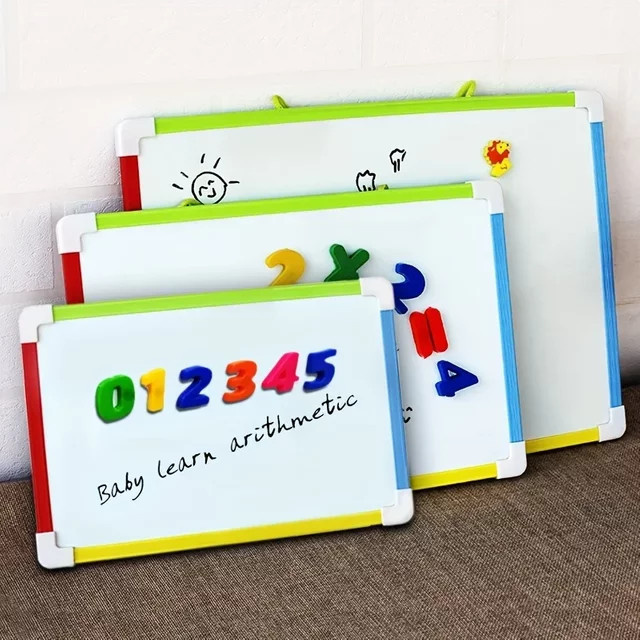 Magnetisches Kinder-Whiteboard von XD-TOPQC in Weiß mit Zahlenmagneten und Radiergummi für Vorschulkinder - Bild 1