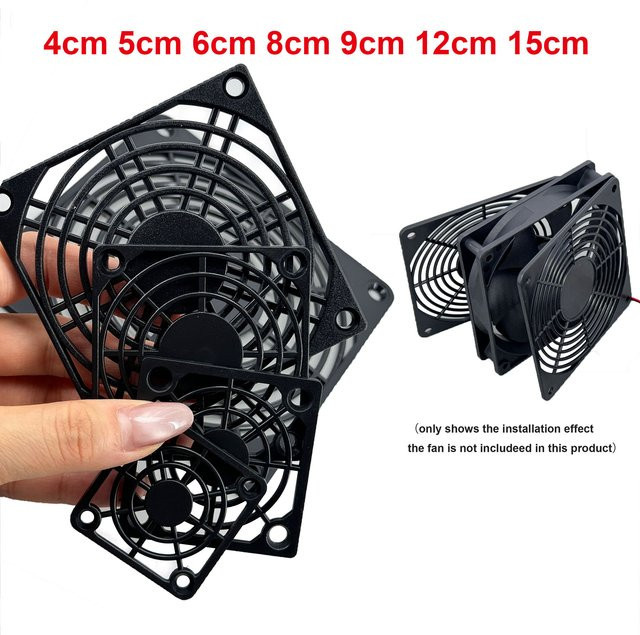 Gakaki Staubschutzabdeckung für PC-Lüfter mit abnehmbarer Frontplatte, Schwarz, 40mm bis 120mm - Bild 1