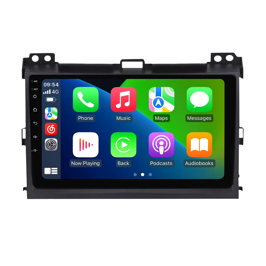 MEKEDE Android Touchscreen Autoradio mit GPS, Bluetooth und WIFI für Toyota Land Cruiser Prado 120 LC120 (2004-2009), Schwarz - Bild 6