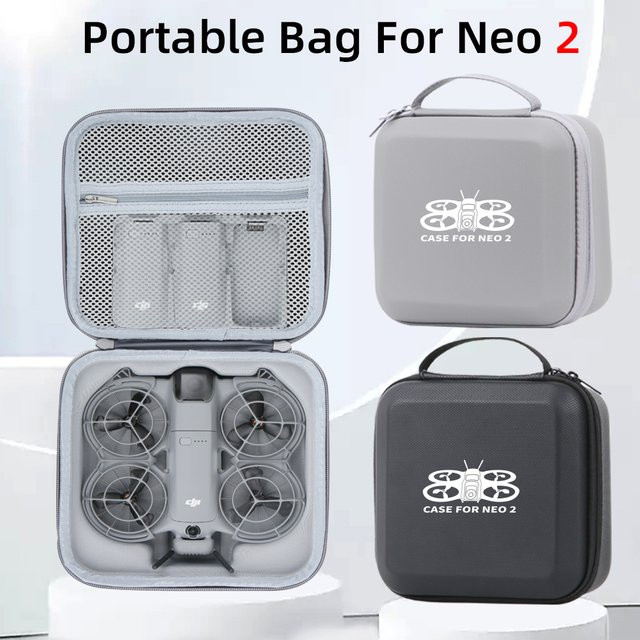 DJI NEO 2 Hartschalen-Tasche in Grau – Wasserdichte und kratzfeste Schutzhülle für Reisen - Bild 1