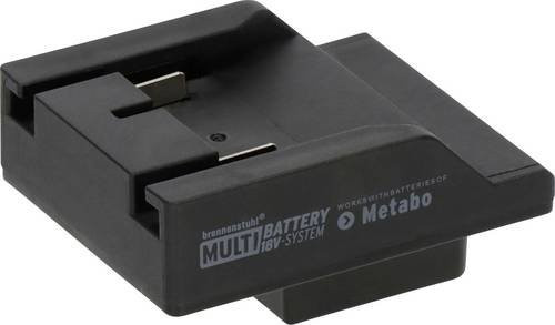 Brennenstuhl Adapter Metabo CAS für Multi Battery LED Baustrahler im 18V System Schwarz - Bild 1