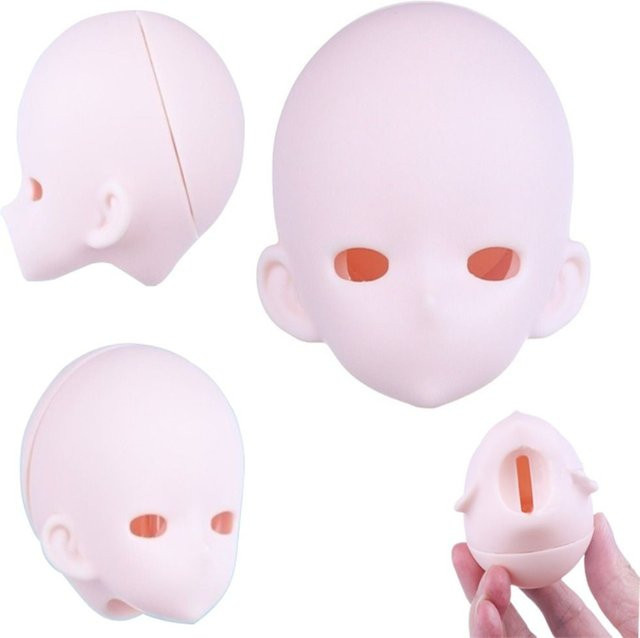 SIRENXI Bjd-Zubehör, zu öffnender Bjd-Kopf, Anime-Headsculpt, Weiß, 1/4 BJD - Bild 1