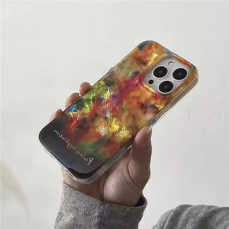 Retro Dopamin Farbblock Silikon Softcover Schutzhülle für Apple iPhone 11 bis 16 Pro Max in Multicolour - Bild 2