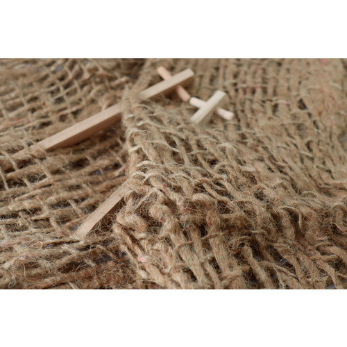 Greentex Gewebematte aus Jute in Braun, B: 120 cm, H: 10 cm - Bild 2