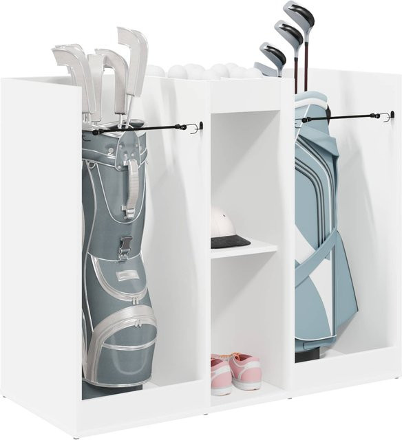 Golfschrank VD Home Furnishing aus Massivholz in Weiß, B/T/H: 102 x 45 x 85,5 cm - Bild 1