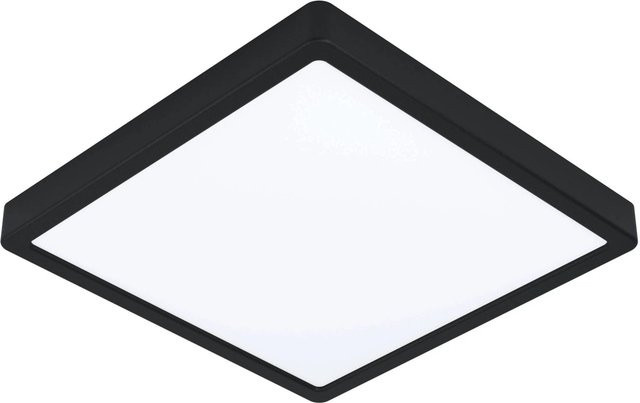 Eglo LED-Aufbauleuchte Fueva-Z Zigbee quadratisch Weiß Schwarz 19,5 W dimmbar - Bild 1