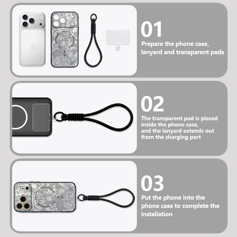 MOESOE Magnetische Handyhülle mit Vintage Totem-Muster und Lanyard für iPhone 17 Pro Max 16 15 14 13 Pro Max, MagSafe kompatibel, grün/mehrfarbig - Bild 3