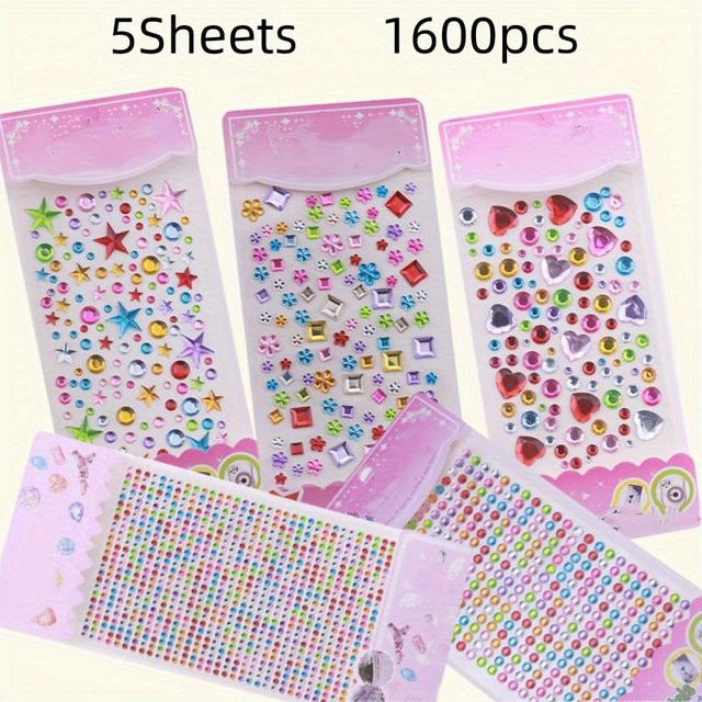 Selbstklebende Strass-DIY-Aufkleber von Market-4 in Multicolor aus Acryl für Bastelarbeiten - Bild 1