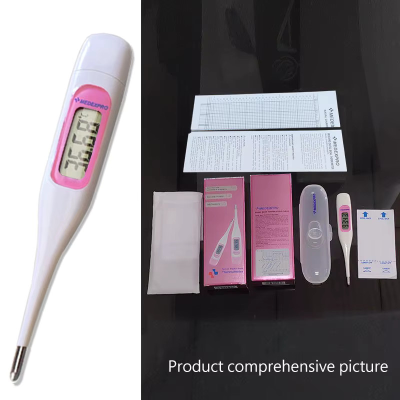 Hartkopf Digitalthermometer für Achsel- und Mundbereich in Weiß zur Ovulationserkennung, wasserdicht, Celsius/Fahrenheit - Bild 3