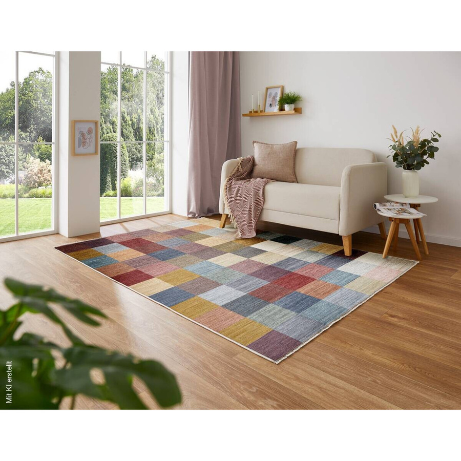 Teppich Rocco Multi von poco in Mehrfarbig, modern und schallabsorbierend, B/L: 160 x 240 cm - Bild 2