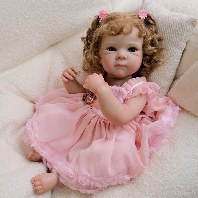 Bettie Reborn Babypuppe, 19-Zoll, ab 0 Jahre, Rosa/Pink - Bild 1