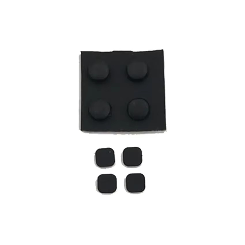 JCD 8 in 1 Ersatzset aus Gummi für Schraubenabdeckungen und LCD-Bildschirmschrauben für New 3DS LL und XL in Schwarz - Bild 2