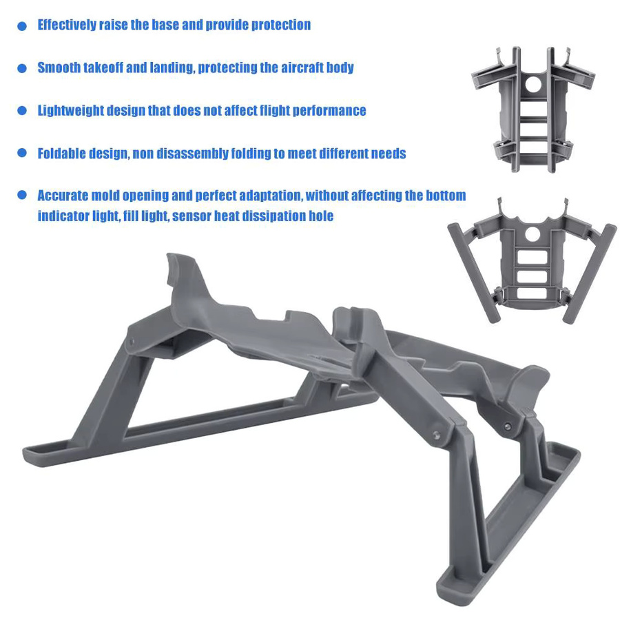 DJI Mini 5 Pro Fahrwerk Höhe Verlängerung Stativ Erweiterung in Grau - Bild 4