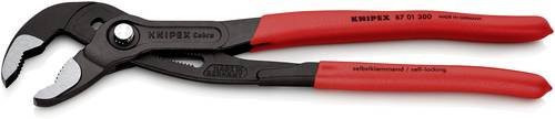 Knipex Cobra Hightech Wasserpumpenzange aus Chrom-Vanadium-Stahl in Grau und Rot, Länge: 300 mm - Bild 1