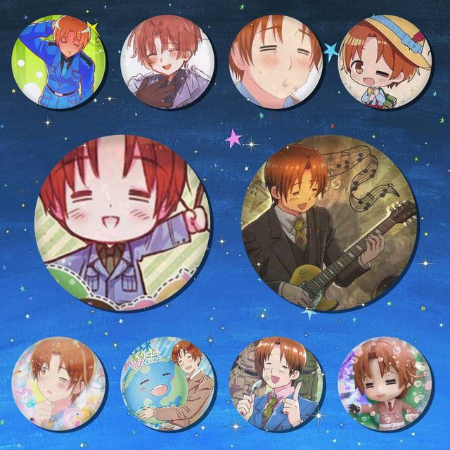 Hetalia The World Twinkle Italy Brosche, Anstecknadel - Bild 1