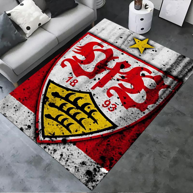 VfB Stuttgart Teppich On My Love Home, rutschfester und waschbarer Wohnzimmerteppich aus Polyester, Mehrfarbig, B: 70 cm, T: 100 cm - Bild 2