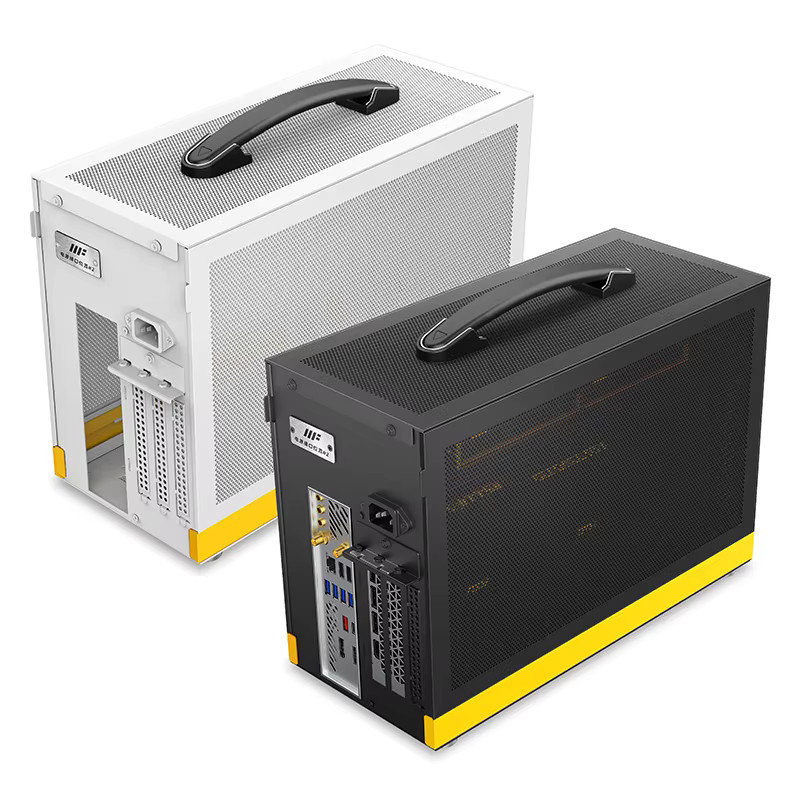 METALFISH T80 ITX Mini-PC-Gehäuse in Schwarz mit Schnellverschluss-Mesh, 14,5 l, unterstützt SFX-Netzteil, 340 mm GPU und 240 mm Flüssigkeitskühler - Bild 6