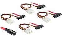 Delock Internes SAS-Kabel 4-Lane mit 36-pin Mini MultiLane auf 4x 29-polig SFF-8482 und interner Stromversorgung, Länge: 50 cm - Bild 2