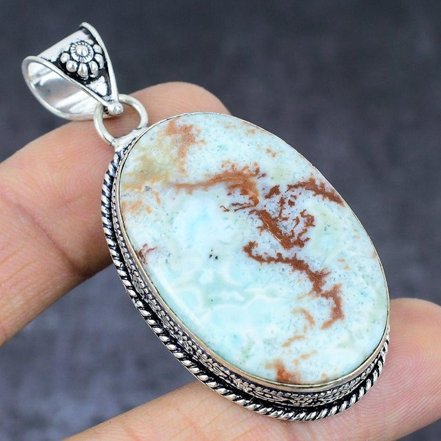 Manju Jewels Paradise Anhänger, Larimar, 925 Silber, Weiß, Damen - Bild 1