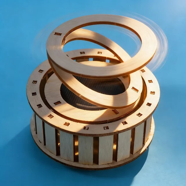 Meade Solar-Doppelring DIY Physik-Experimentier-Set, 1-teiliges Set, Holz - Bild 1