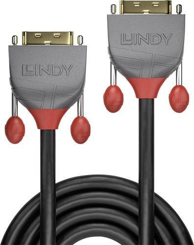 Lindy DVI-D Dual-Link Anschlusskabel 24+1 Pol in Schwarz, Länge: 15,00 m - Bild 1